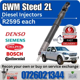 GWM Steed 2L diesel injectors for sale