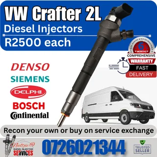 VW Crafter 2L diesel injectors for sale