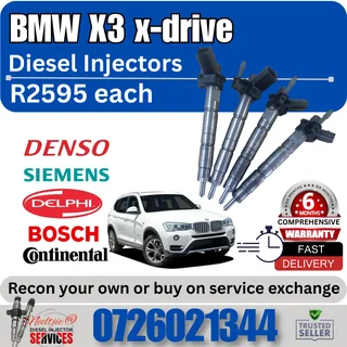 BMW X3 x-drive diesel injectors for sale