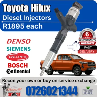 Toyota Hilux diesel injectors for sale