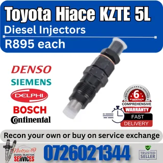 Toyota Hiace KZTE 5L diesel injectors for sale