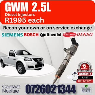 GWM 2.5L diesel injectors for sale