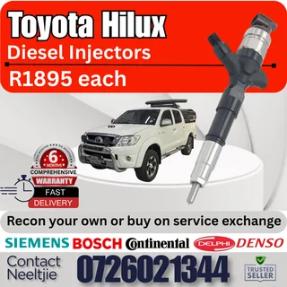 Toyota Hilux diesel injectors for sale
