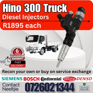 Hino 300 Truck diesel injectors for sale
