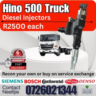 Hino 500 Truck diesel injectors for sale
