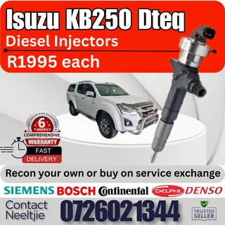 Isuzu KB250 Dteq diesel injectors for sale