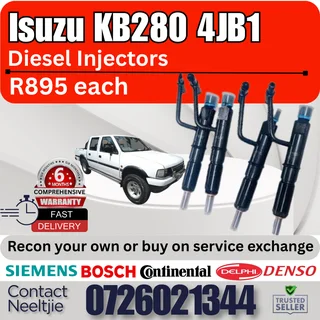 Isuzu KB280 4JB1 diesel injectors for sale