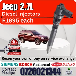 Jeep 2.7L diesel injectors for sale
