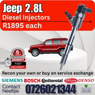 Jeep 2.8L diesel injectors for sale