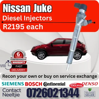 Nissan Juke diesel injectors for sale