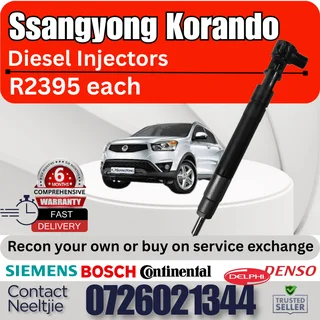 Kia Korando diesel injectors for sale