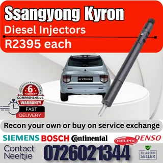 Ssangyong Kyron diesel injectors for sale