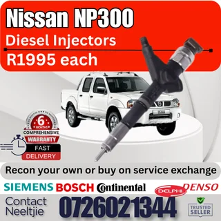 Nissan NP300 diesel injectors for sale