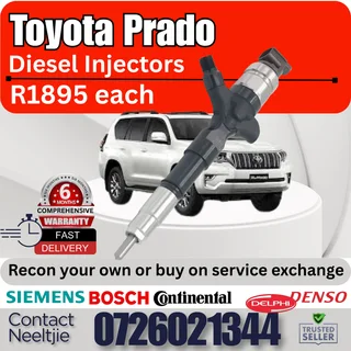 Toyota Prado diesel injectors for sale