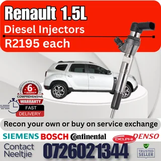 Renault 1.5L diesel injectors for sale