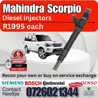 Mahindra Scorpio diesel injectors for sale