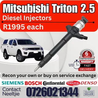 Mitshubishi Triton 2.5L diesel injectors for sale
