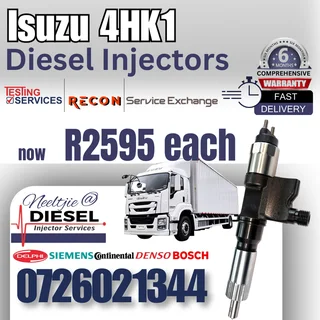 Isuzu 4HK1 diesel injectors for sale