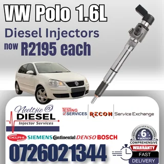 VW Polo 1.6L diesel injectors for sale