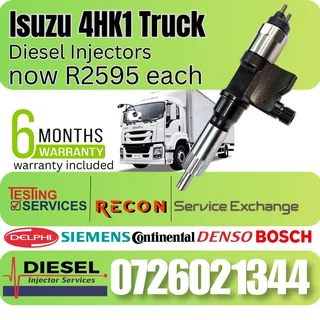 Isuzu 4HK1 diesel injectors  for sale