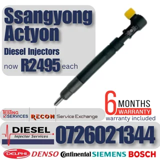 Ssangyong Actyon diesel injectors for sale