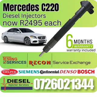 Mercedes Benz C220 diesel injectors for sale