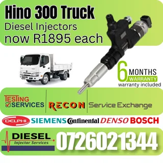Hino 300 Truck diesel injectors for sale