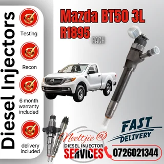 Mazda BT50 3L diesel injectors for sale