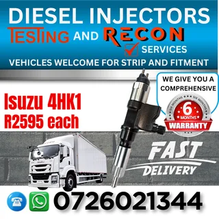 Isuzu 4HK1 diesel injectors for sale