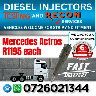 Mercedes Actros diesel injectors for sale