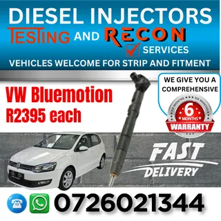 VW Bluemotion 1.2L diesel injectors for sale