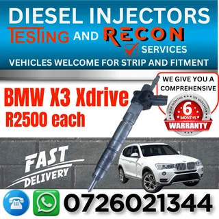 BMW X3 X-drive diesel injectors for sale