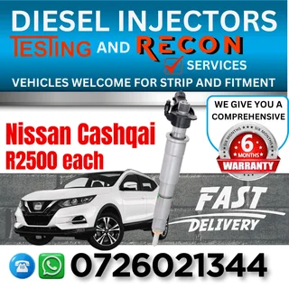 Nissan Cashqai diesel injectors for sale