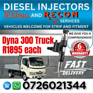 Hino 300 Truck diesel injectors for sale