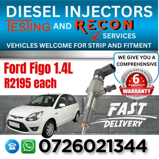 Ford Figo 1.4L diesel injectors for sale