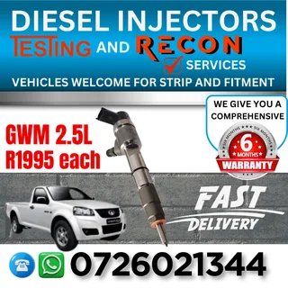 GWM 2.5L diesel injectors for sale