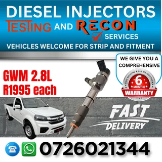 GWM 2.8L diesel injectors for sale