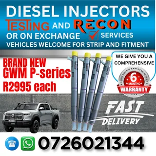GWM P-Series brand new diesel injectors for sale on exchange