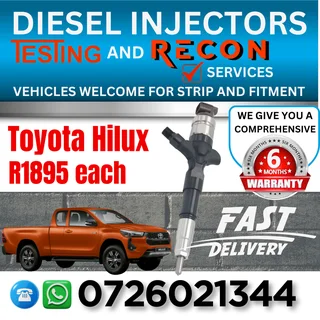 Toyota Hilux diesel injectors for sale