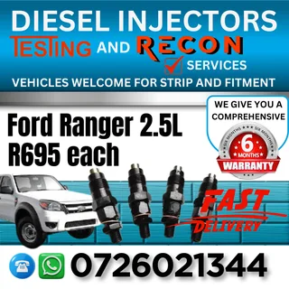 Ford Ranger 2.5L WL diesel injectors for sale