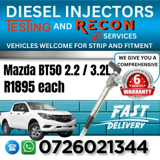 Mazda BT50 2.2 / 3.2L diesel injectors for sale