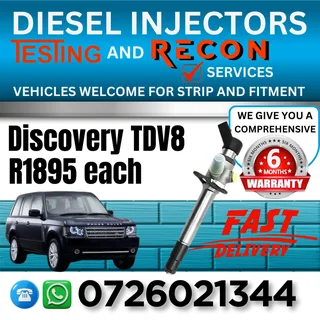 Discovery TDV8 diesel injectors for sale
