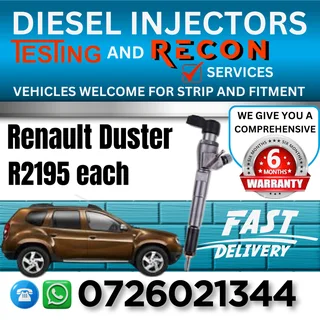 Renault Duster diesel injectors for sale