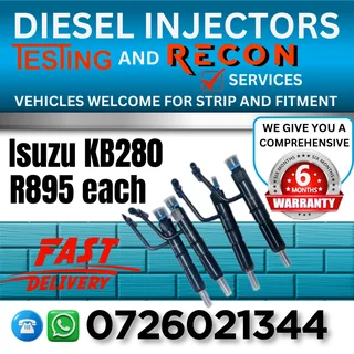 Isuzu KB280 diesel injectors for sale