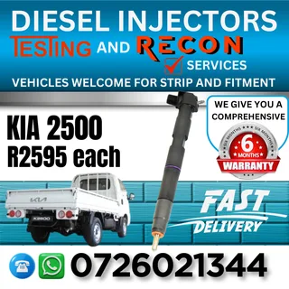 Kia 2500 diesel injectors for sale