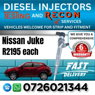 Nissan Juke diesel injectors for sale