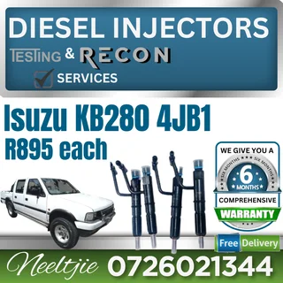 Isuzu KB280 4JB1 diesel injectors for sale