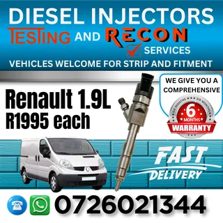 Renault 1.9L diesel injectors for sale