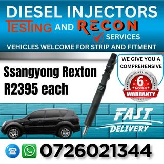 Ssangyong Rexton diesel injectors for sale