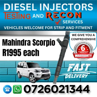 Mahindra Scorpio diesel injectors for sale